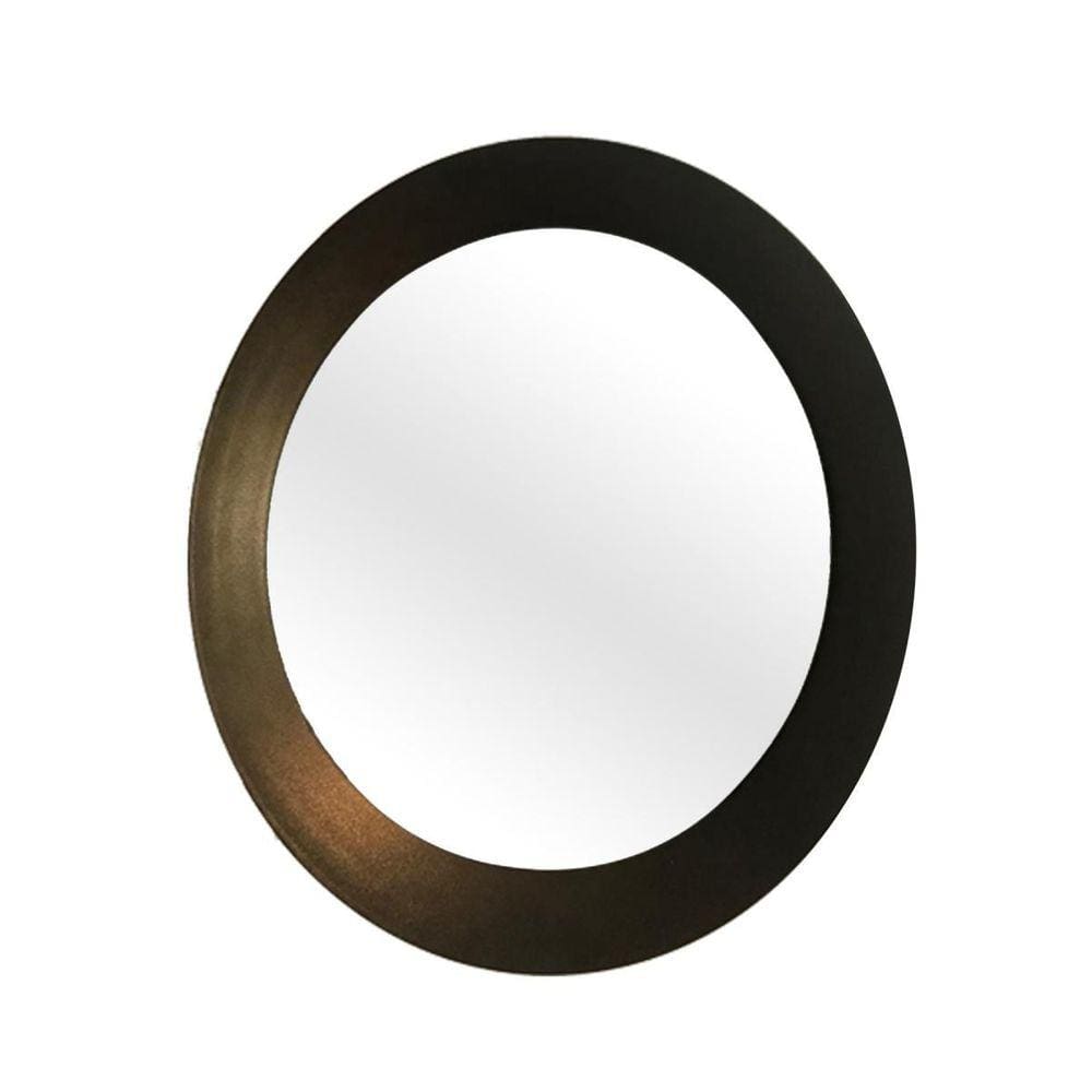 Espelho Decorativo Paella Ouro Velho Craquelado Led Amarelo