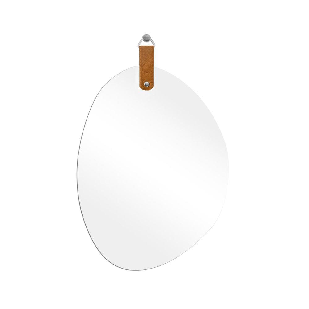 Espelho Decorativo Life Alça Corino Caramelo 60X40Cm