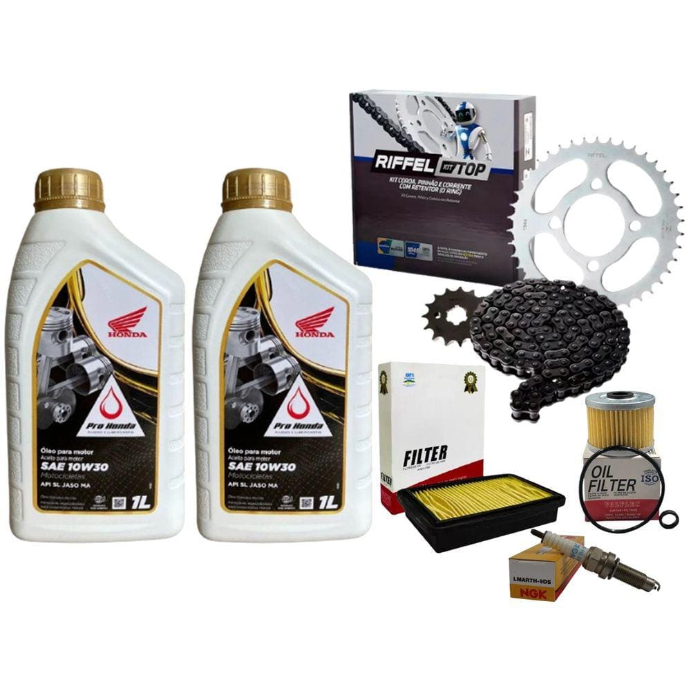 Kit Revisão Honda Cbx 250 Twister 2001 A 2008 Troca Oleo Vela e