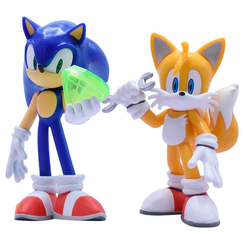 Boneco Sonic Shadow Articulado Sonic The Hedgehog - Candide