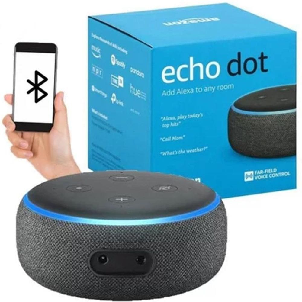 Alexa Caixa De Som Dot 3 Geraçao Assistente Pessoal