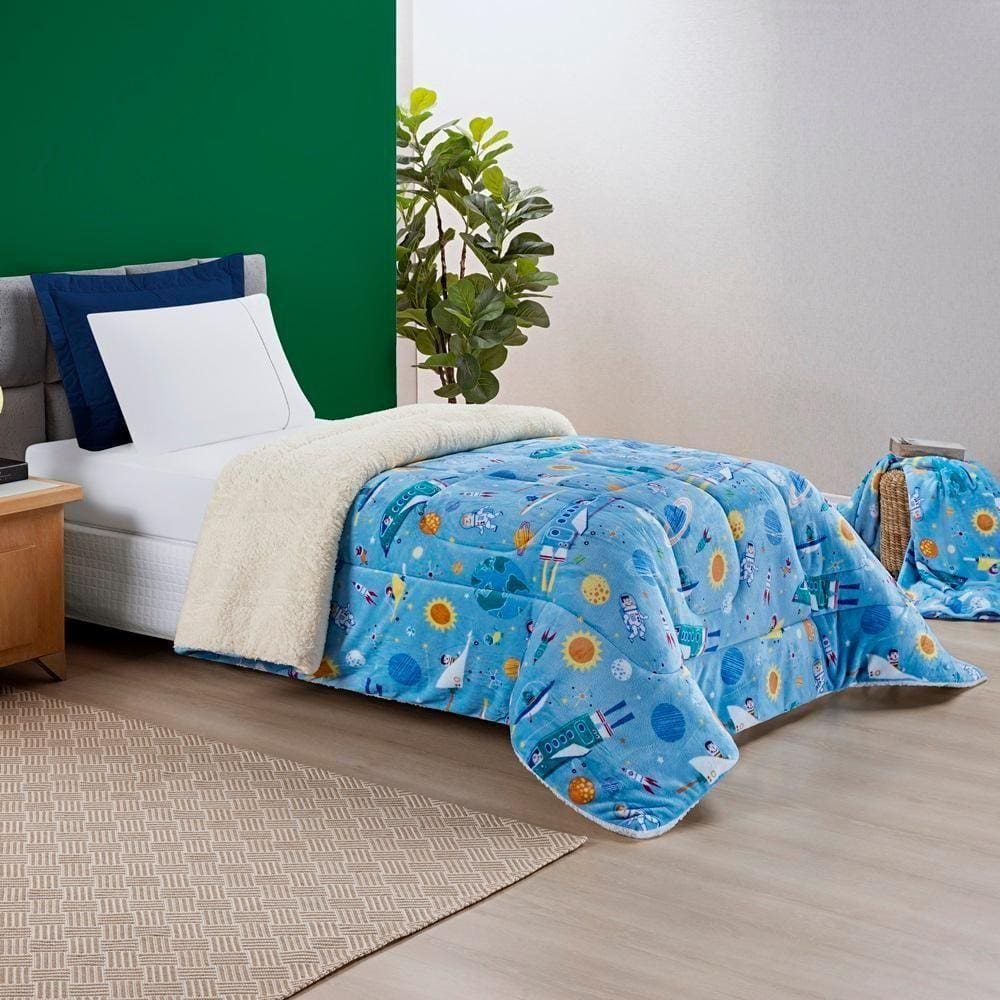 Coberdrom Bouti Kids Solteiro 01 Peça - Astronauta