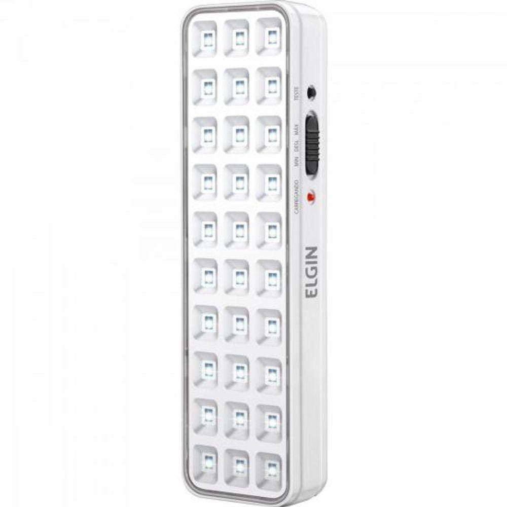 Iluminacao de Emergencia C/30 LEDS 2W Bivolt Branco Frio ELGIN