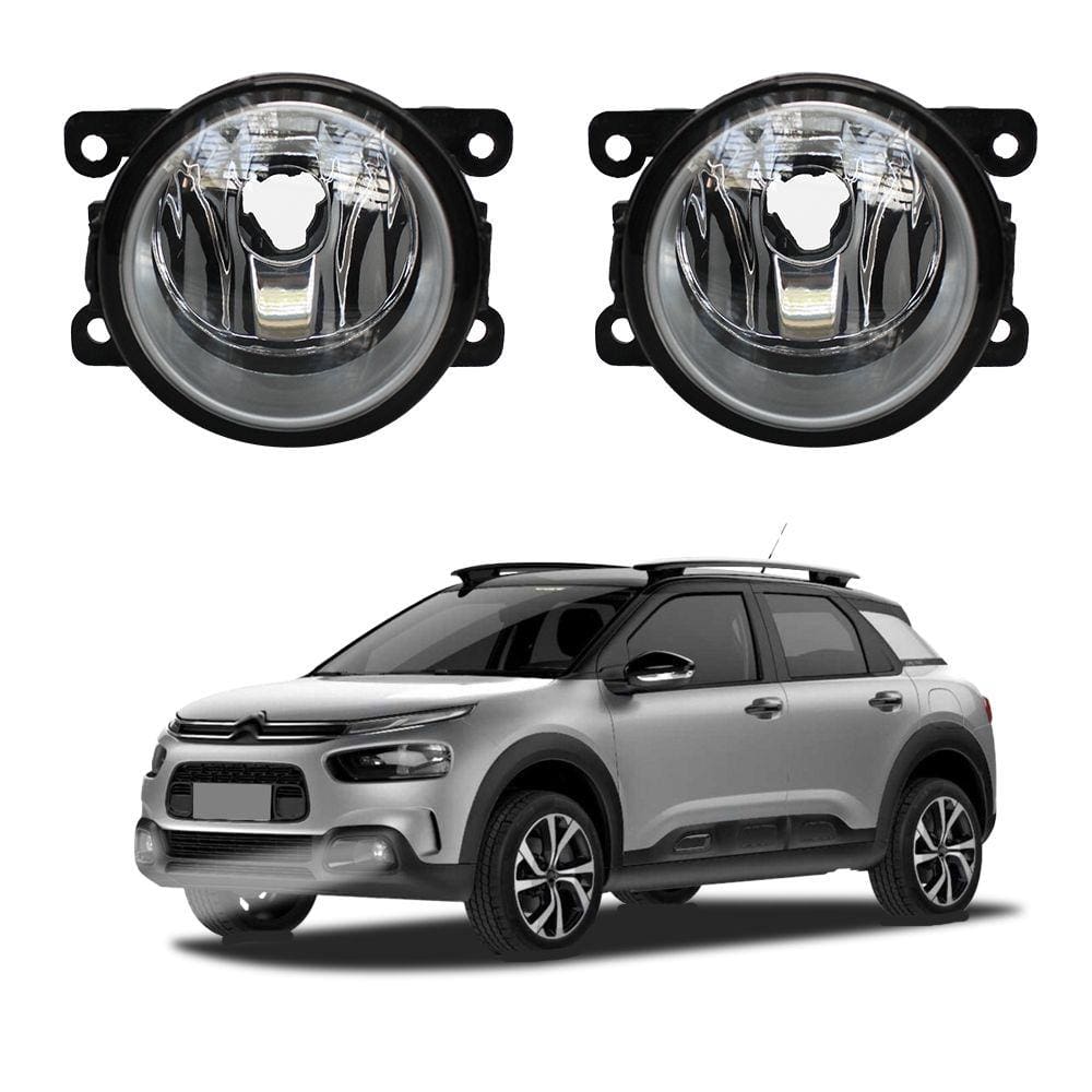 Kit Farol de Milha para C4 Cactus 2018 2019 2020 2021 2022 2023 Auxiliar Neblina