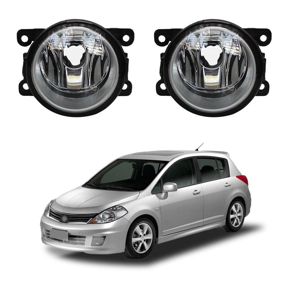 Kit Farol de Milha para Tiida Hatch 2008 a 2013 Tiida Sedan 2011 a 2013 Auxiliar Neblina
