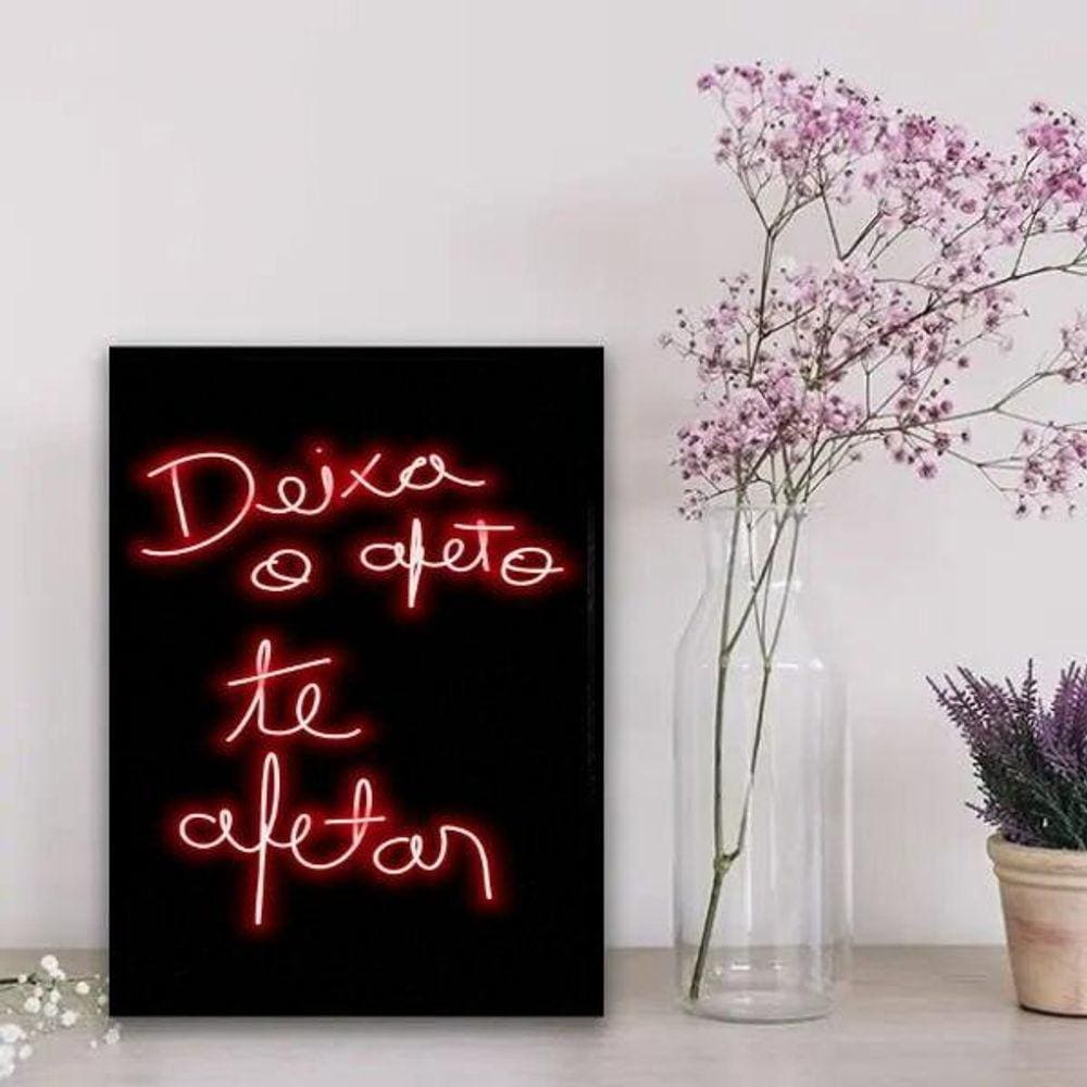 Quadro decorativo afeto te afetar 24x18cm