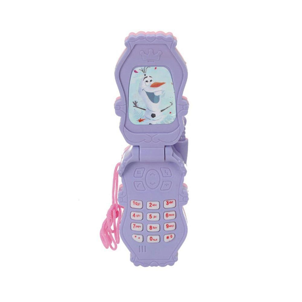 Celular de Brinquedo Smartphone Flip Frozen Lilas Luz e Som