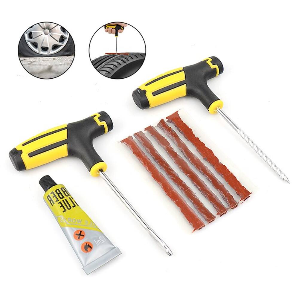 Kit Conserto Pneu Remendo Profissional Carro Moto Sem Câmara