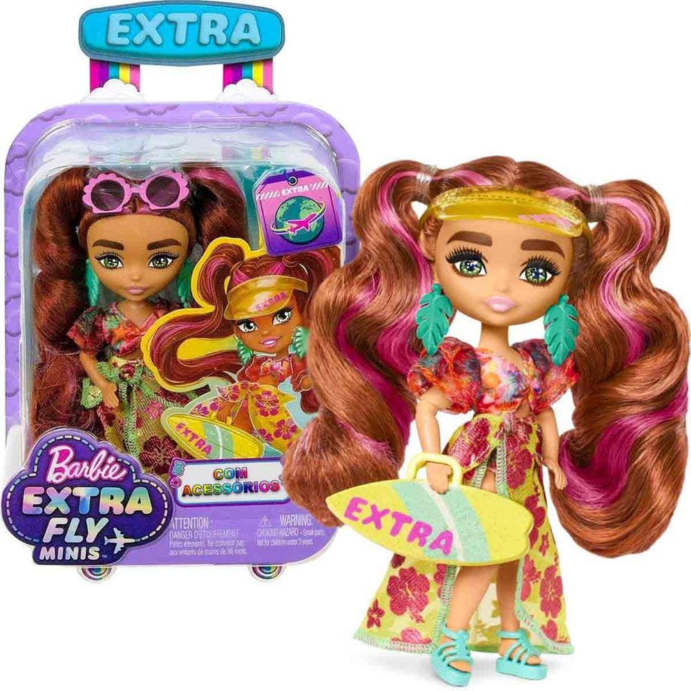 Barbie articulada ruiva made to move extra