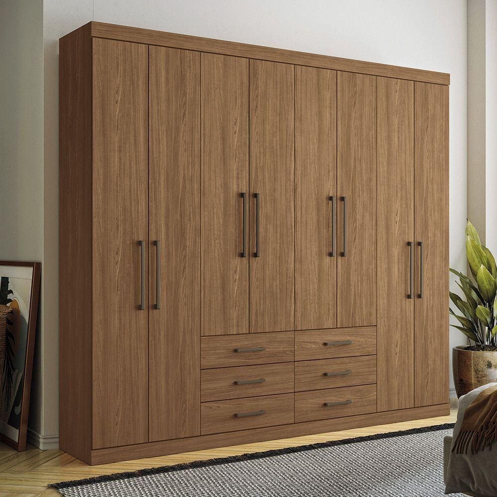 Guarda Roupa 8Portas E 6 Gavetas Havana Master Santos Andirá