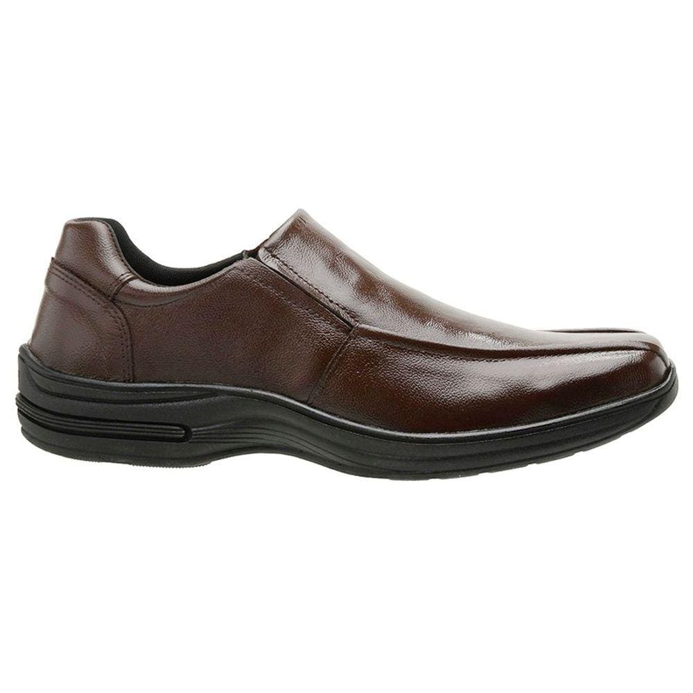 Sapato Social Confort Masculino Cafe