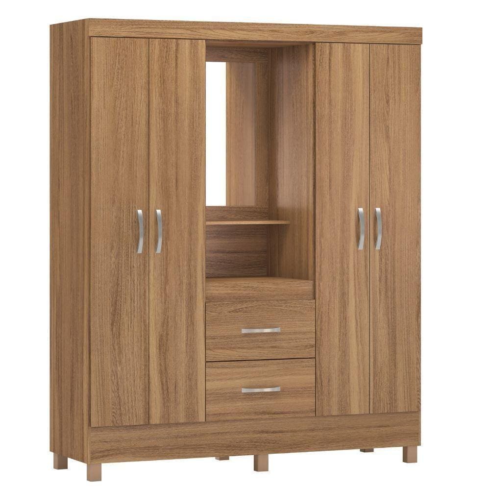 Guarda Roupa Demobile Lord Capelinha 4 Portas Amendola Touch