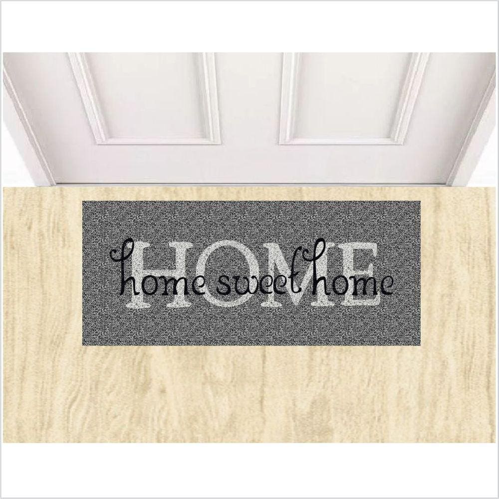 Tapete Home Swet Home Cinza 70X30 Medida Porta