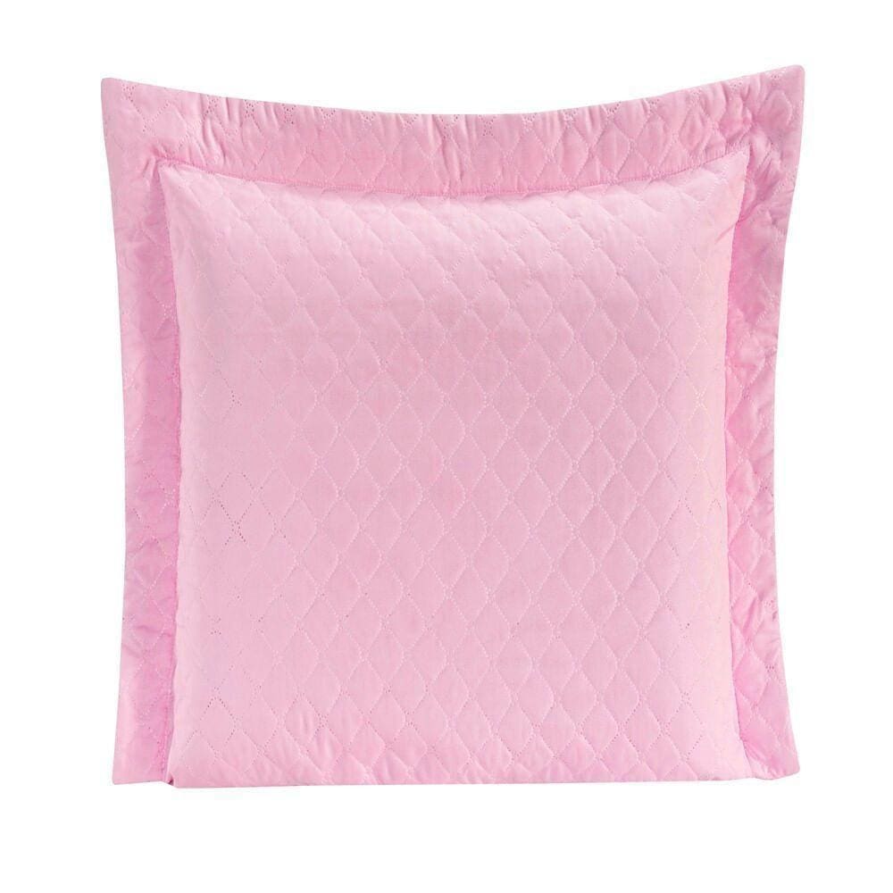 Porta Travesseiro Requinte Liso Rosa Enxovais Aquarela
