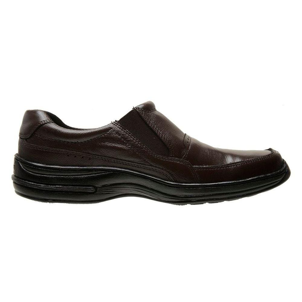 Sapato Social Confort Masculino Cafe