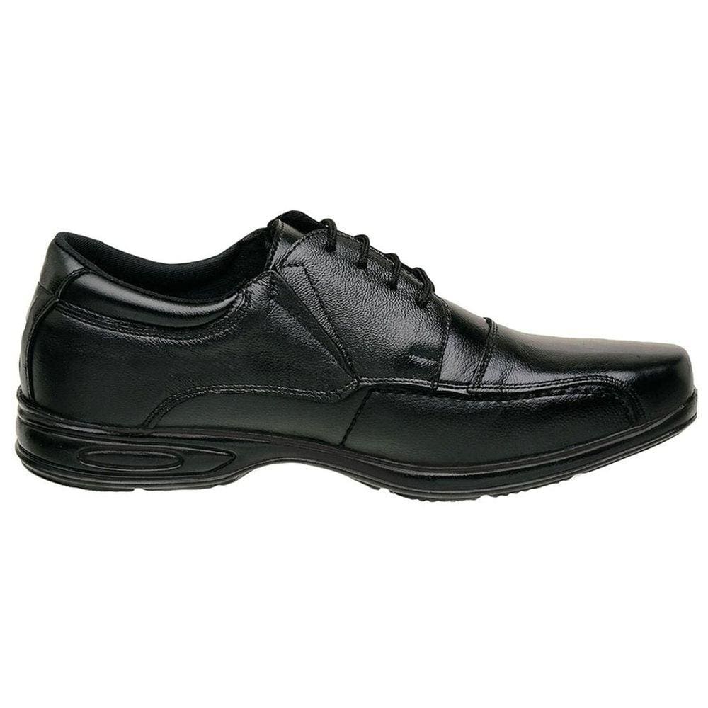Sapato Social Confort Masculino Com Cadarco Preto