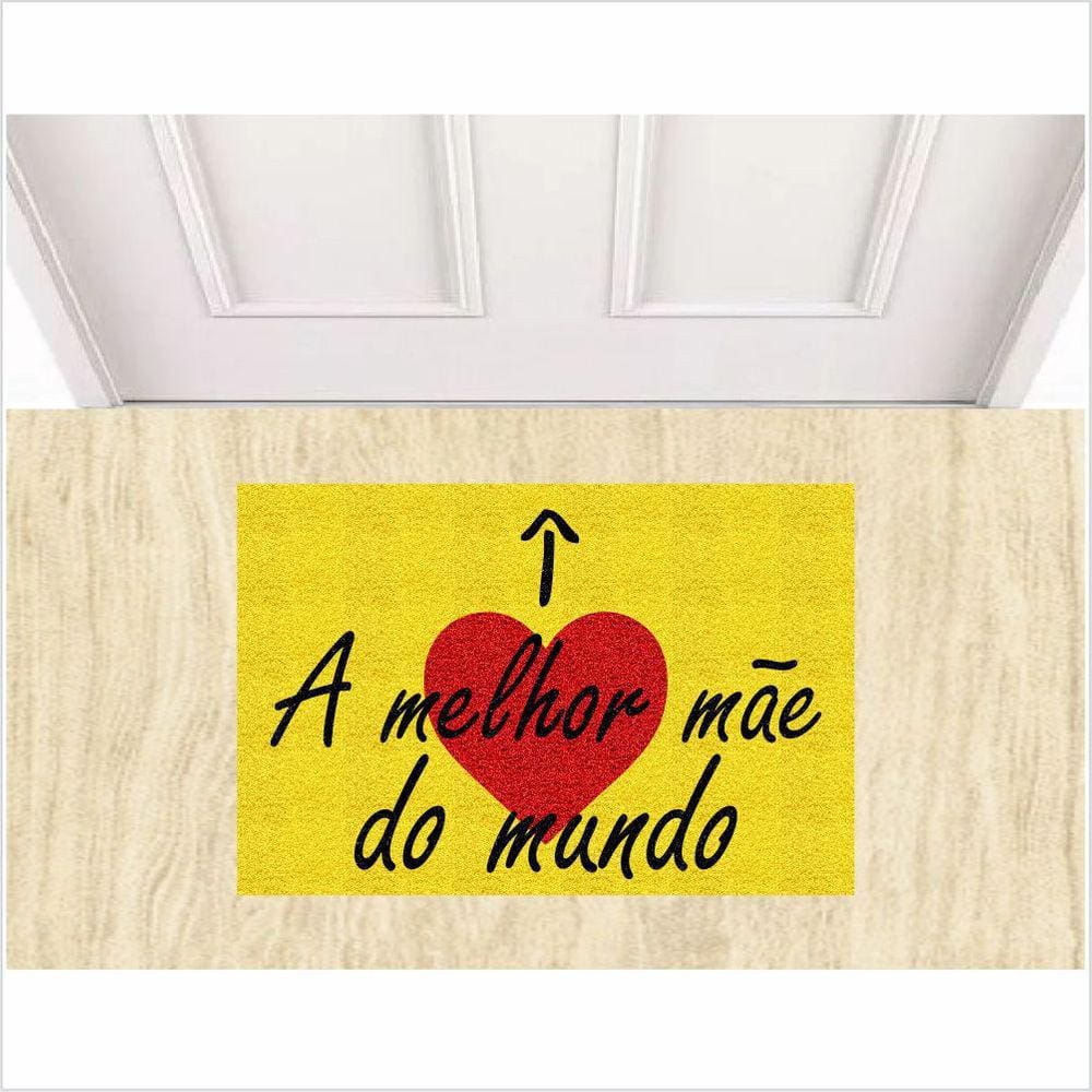 Tapete A Melhor Mãe Do Mundo Dias Das Mães - Amarelo