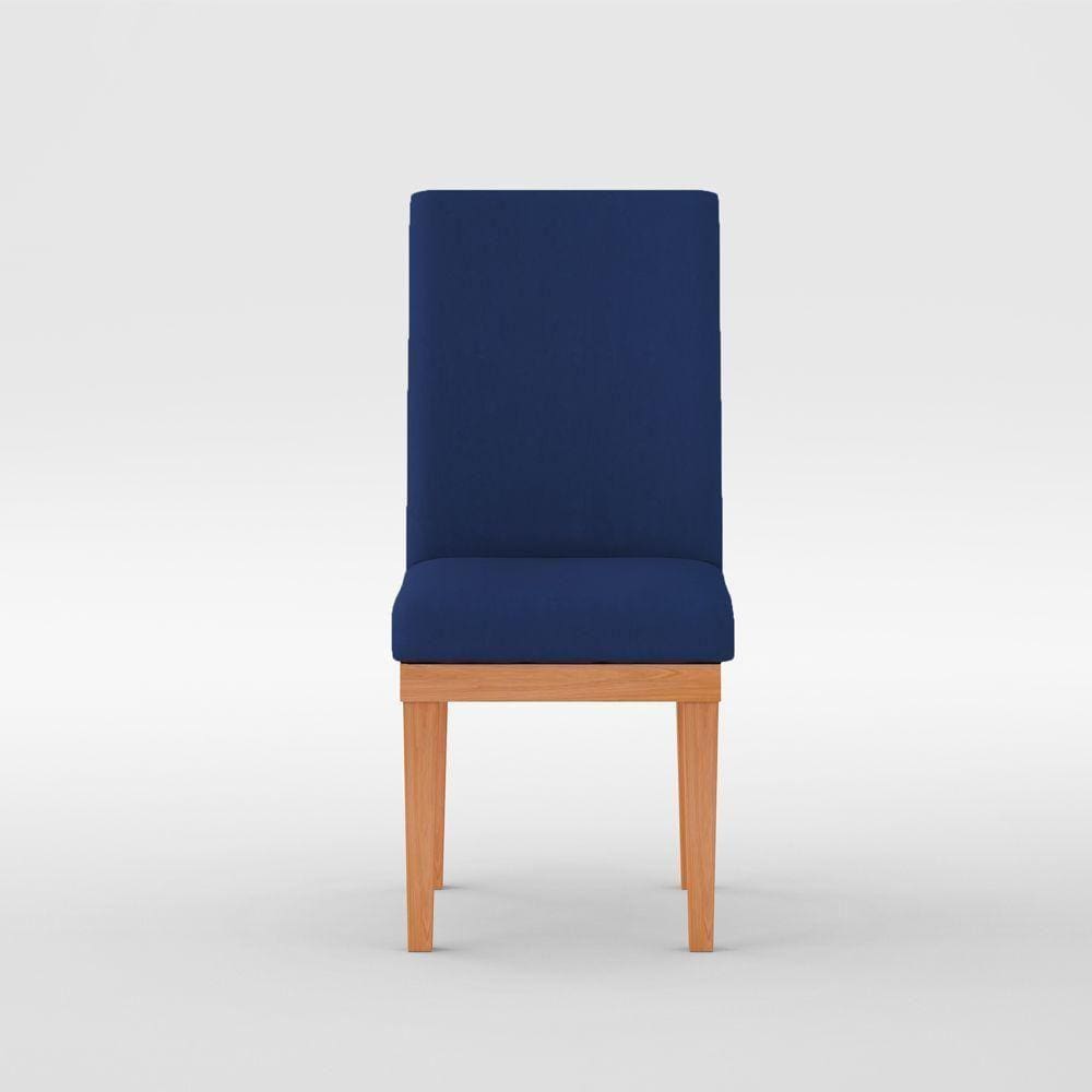 Cadeira Reforçada Estofada azul Marinho