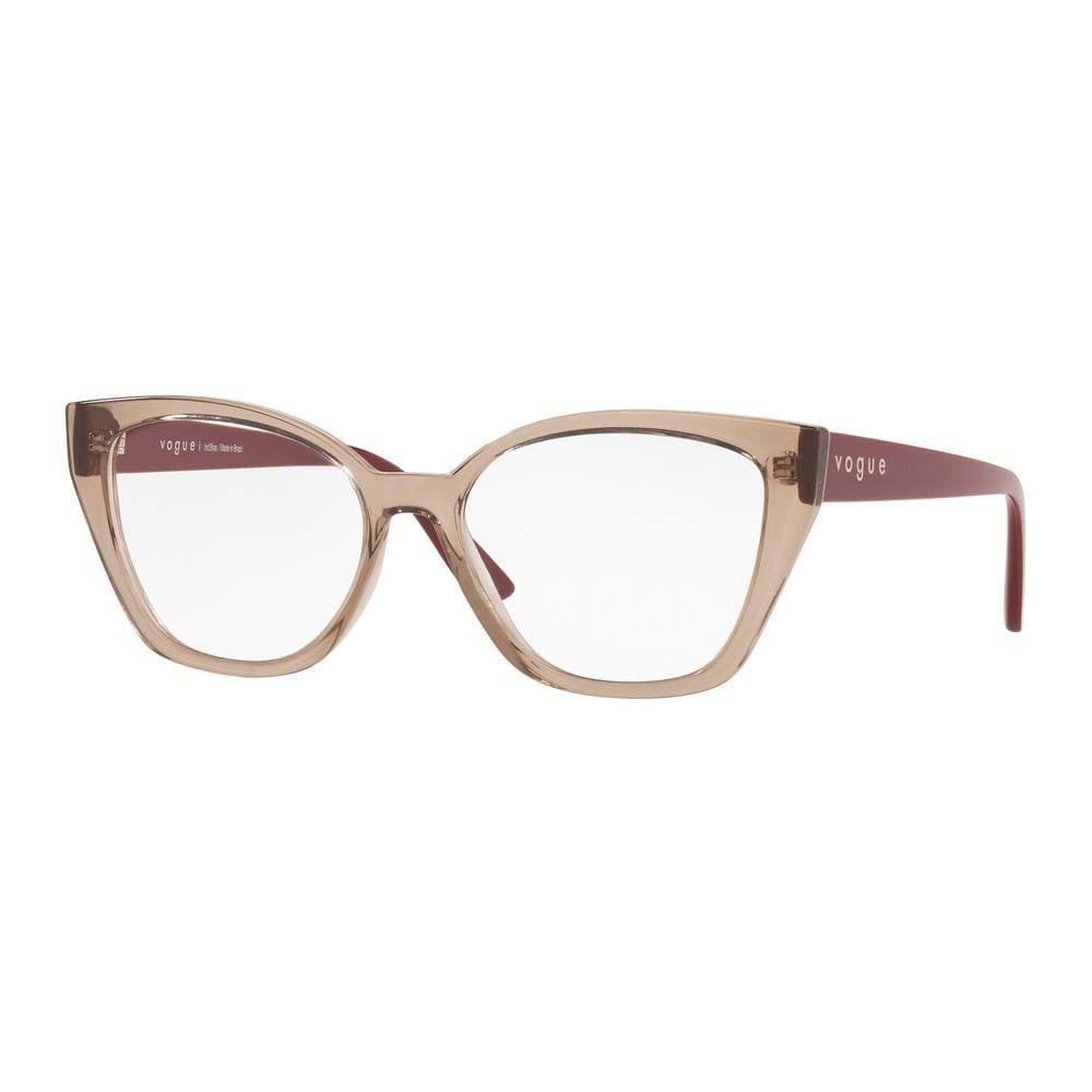 Armação Vogue VO5510L 2940 55 Marrom Feminino Retangular