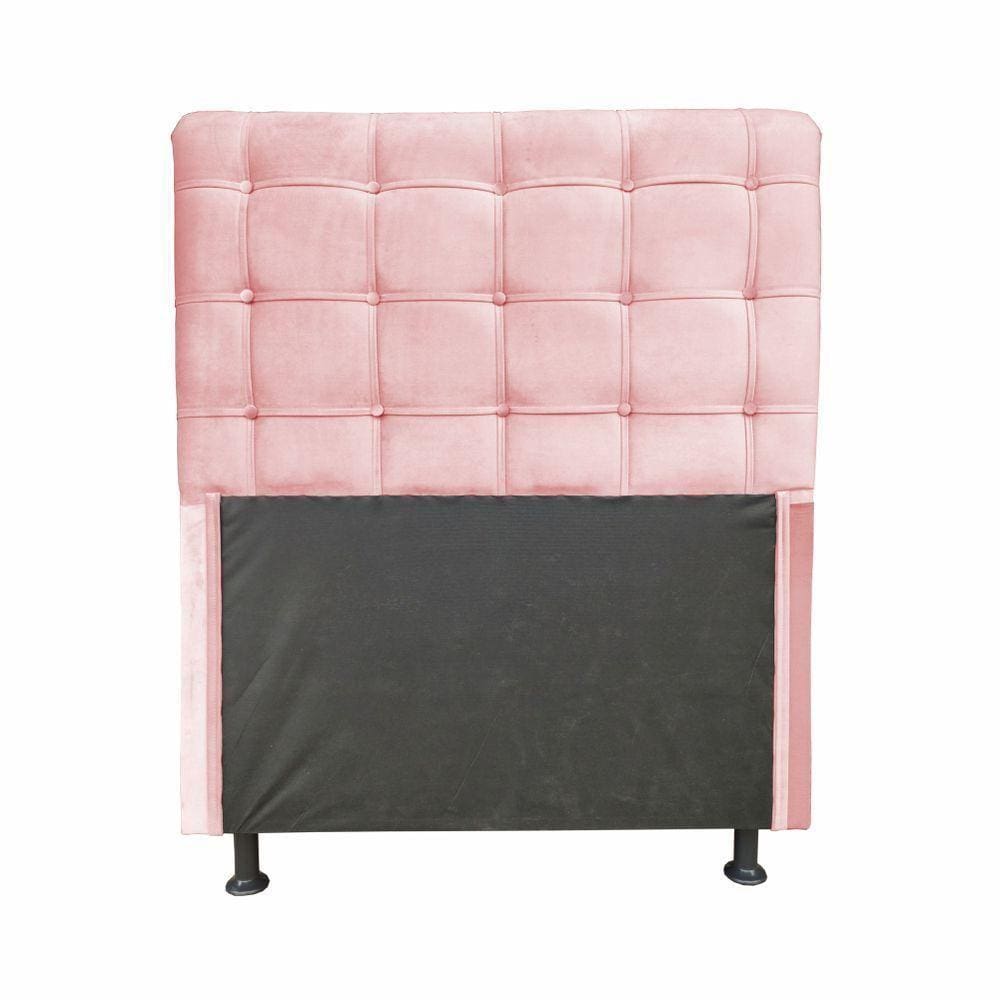 Cabeceira Dama 1,00 Cm Cama Box Solteiro Suede Rose
