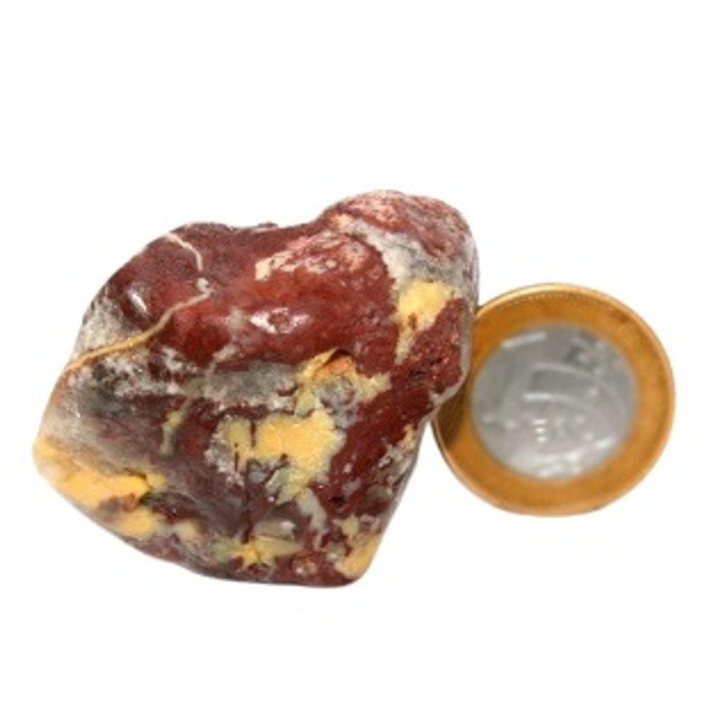 Calcedônia Mosaico Rolado Quartzo Jiboia Natural 52mm 59g