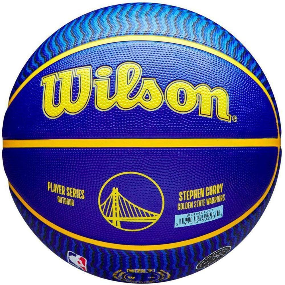 Bola De Basquete Nba Player Icon Outdoor Curry Size 7 Wilson Cor Azul