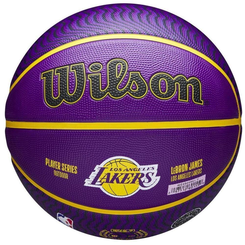 Bola De Basquete Nba Player Icon Outdoor Lebron Size 7 Wilson Cor Roxo