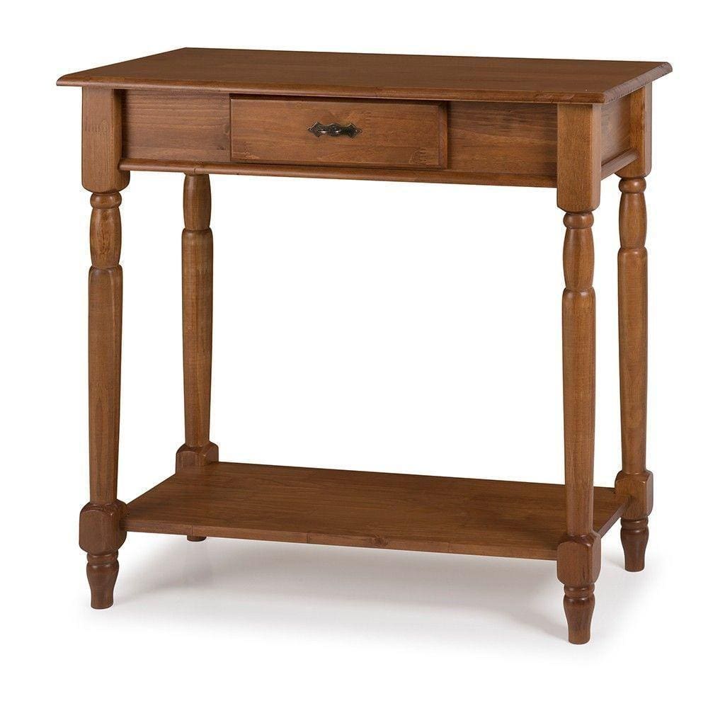 Aparador Mini Pé Torneado Com Prateleira - M5634P Garapa - Verniz