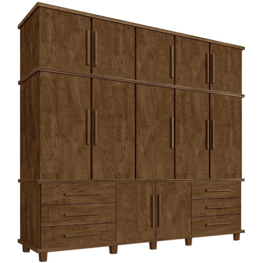 Guarda Roupa Casal Triplex 12 Portas 00103500 Malbec