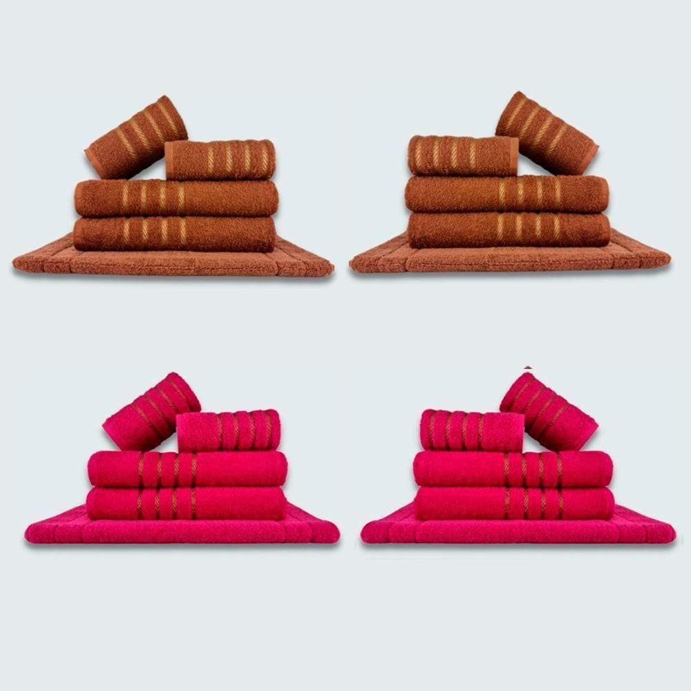 Jogo De Toalhas 20 Pçs Coleção Dubai 100% Algodão Mr+rs