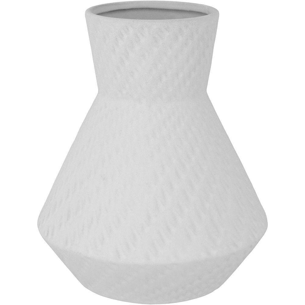 Vaso 20x17x17cm Cerâmica Branco