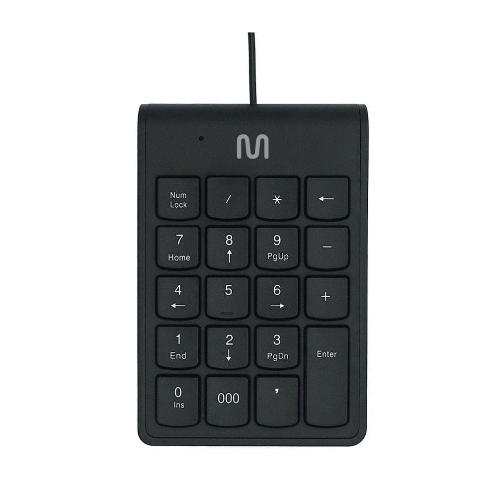 Teclado com Fio Numérico Conexão USB Cabo de 120cm c/ Tecla 000 Preto Multi - TC227