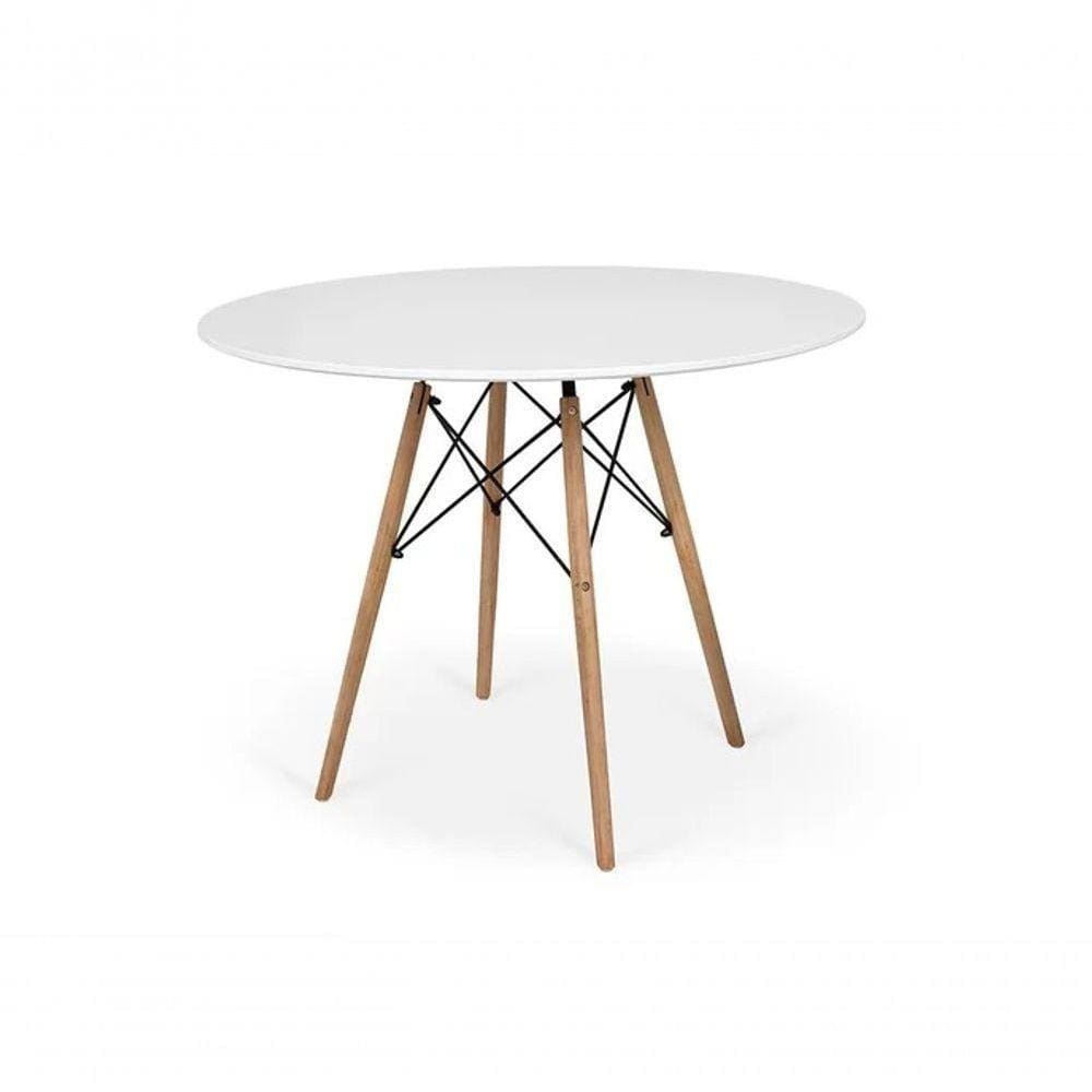 Mesa De Jantar Redonda Eiffel 90 Cm - Branco