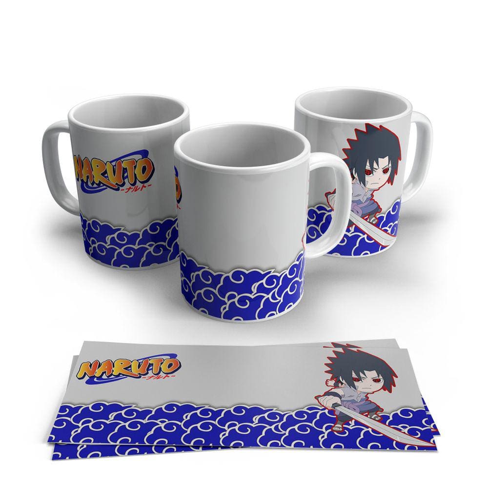 Caneca de Porcelana Naruto Sasuke Eternal Personagens