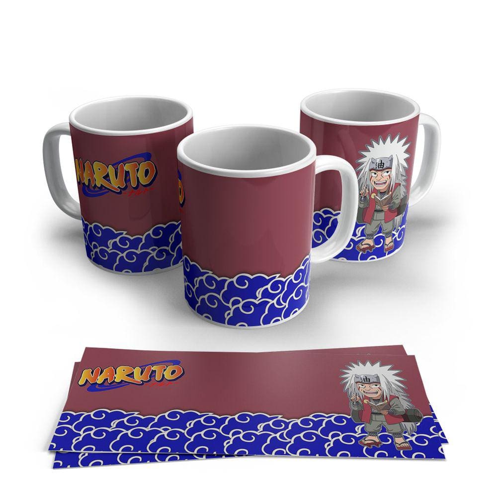 Caneca de Porcelana Naruto Jiraiya Personagens