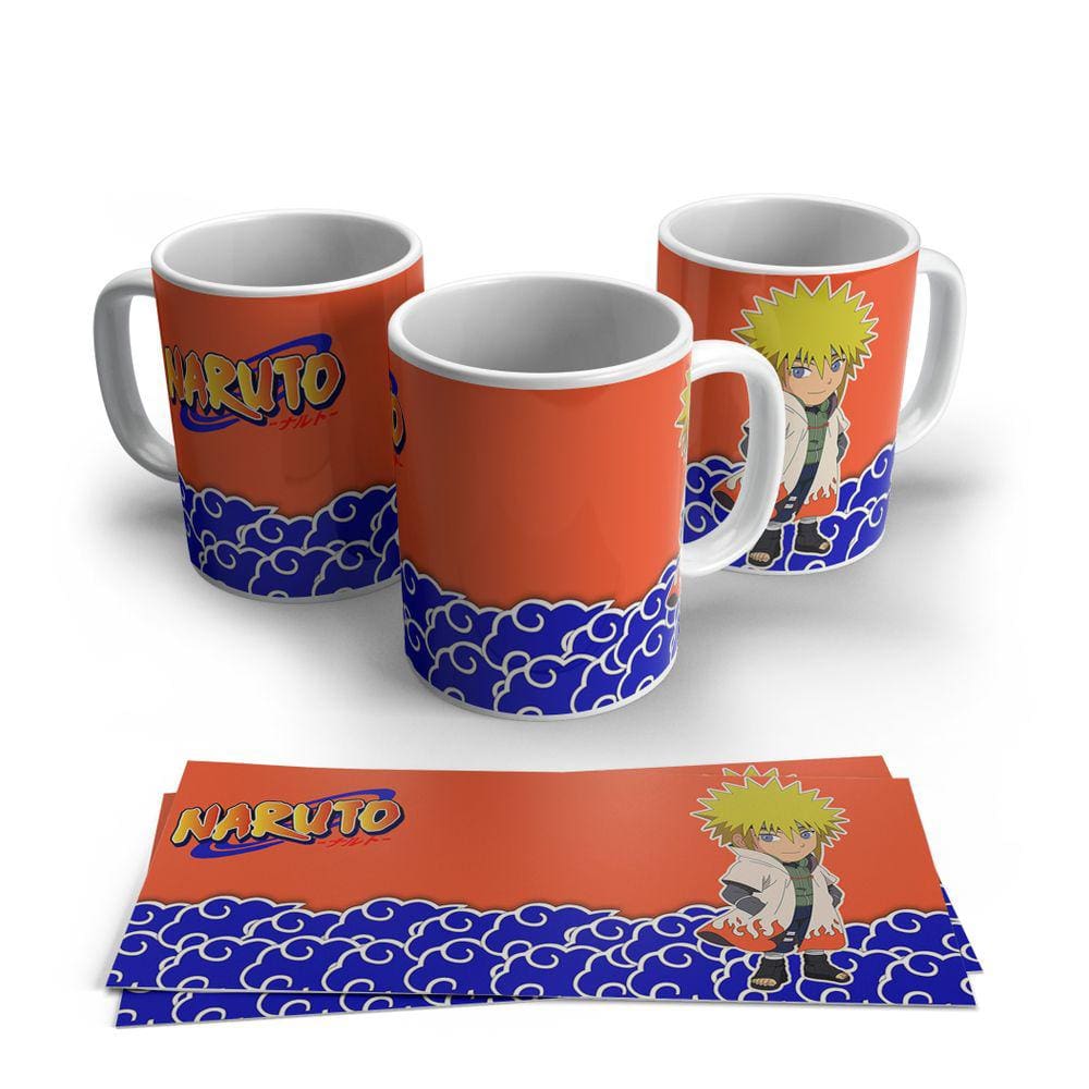 Caneca de Porcelana Naruto Namikaze Minato Personagens