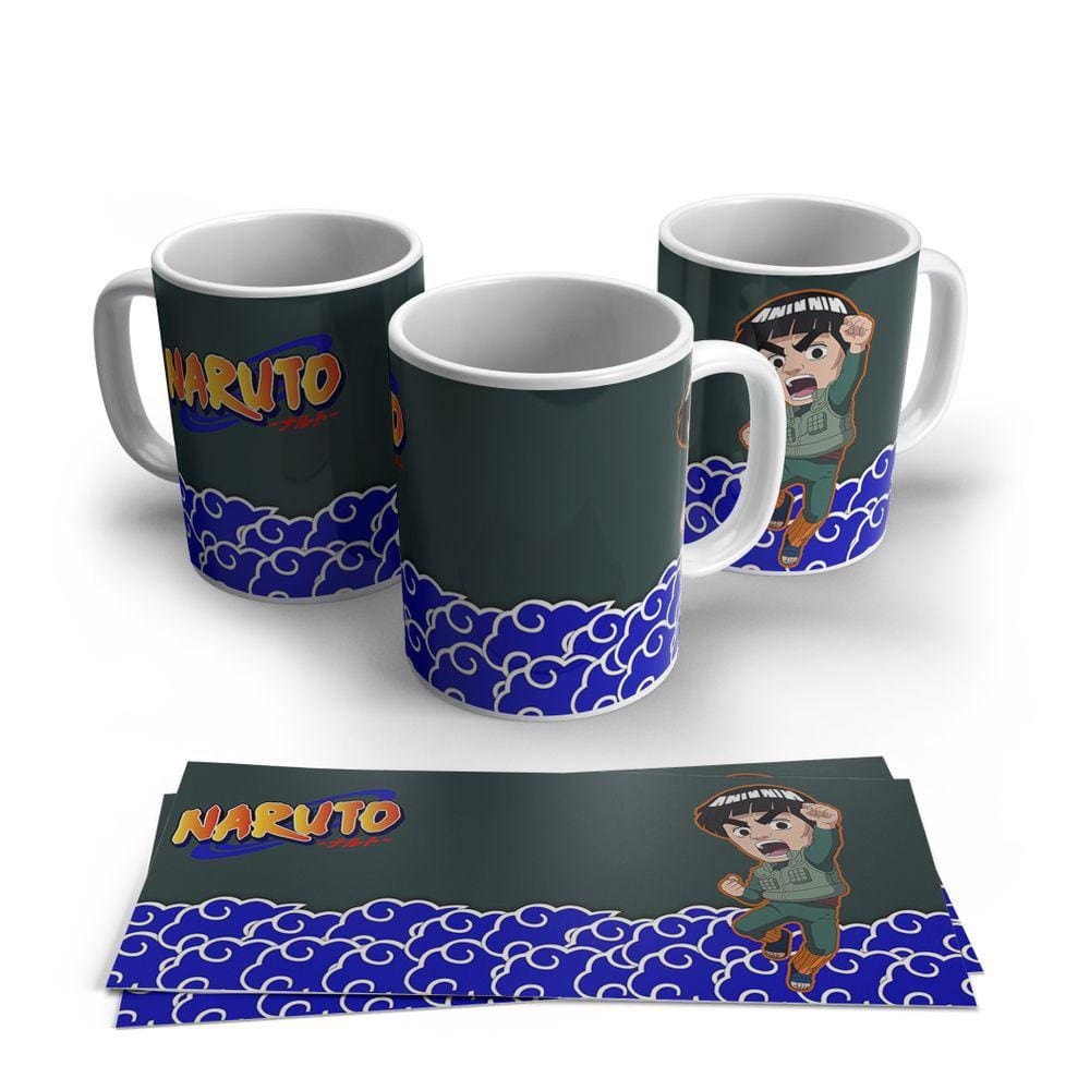 Caneca de Porcelana Naruto Gai Personagens