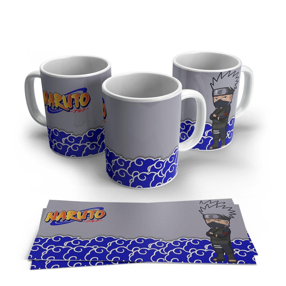 Caneca de Porcelana Naruto Kakashi Personagens