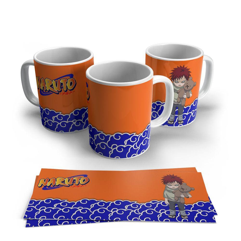 Caneca de Porcelana Naruto Gaara Criança Personagens