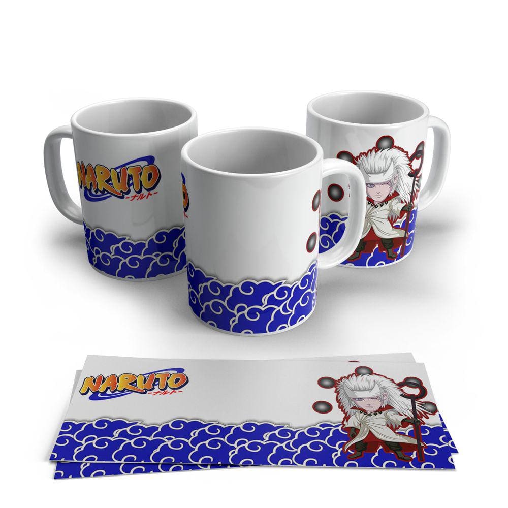 Caneca de Porcelana Naruto Madara Jinchuriki Personagens