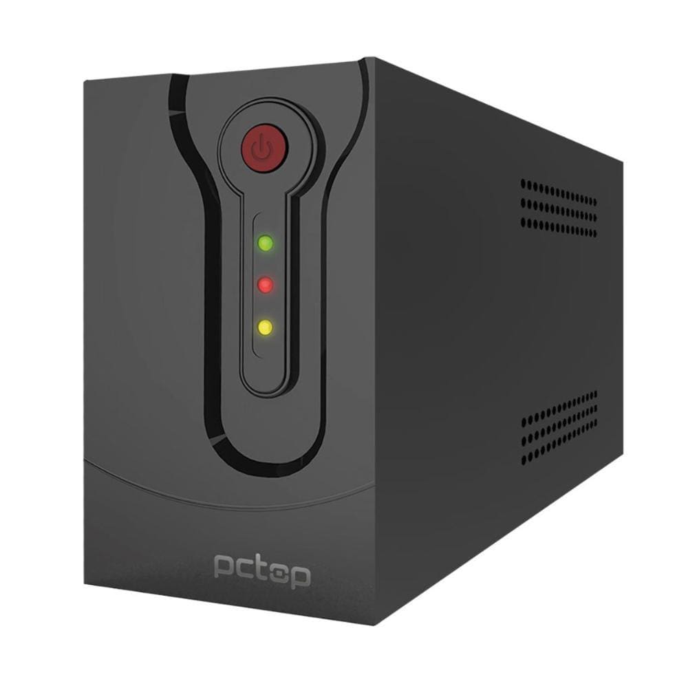 No-Break 800VA PCTop - Entrada Bivolt - Saída 110V - Semi Senoidal - 3 Tomadas - Preto - PZ800VA