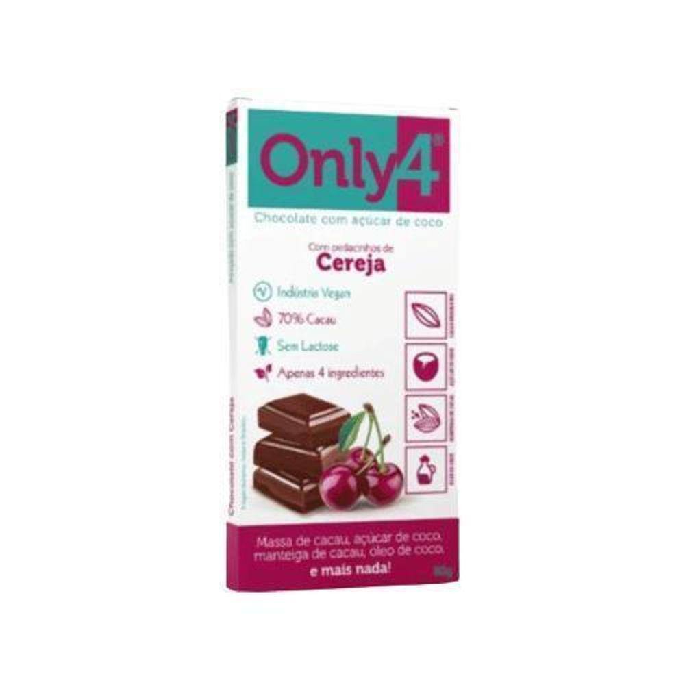 Kit 6X: Chocolate 70% Cacau Sem Lactose Vegano Only4 80G