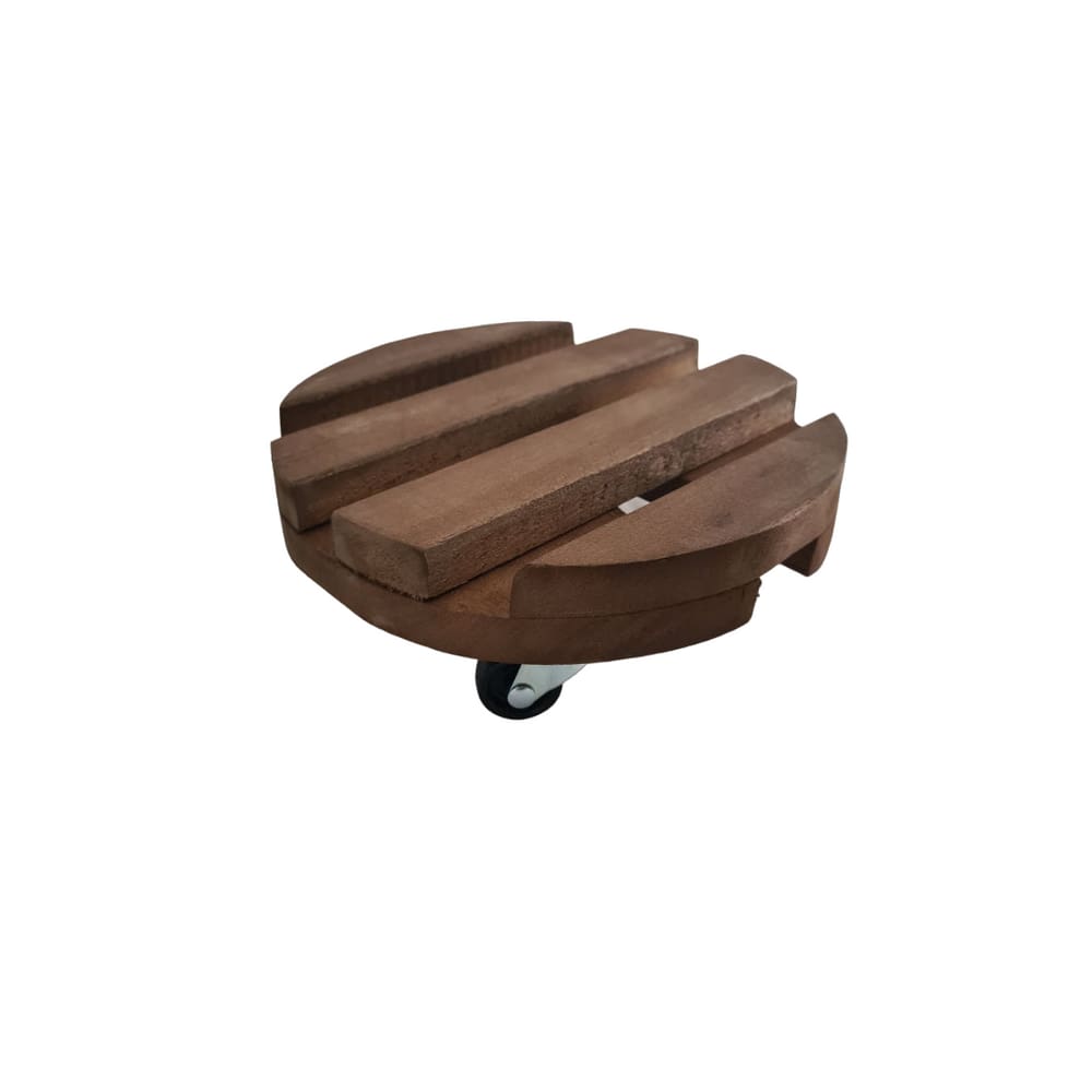 Suporte Vaso Redondo 22cm Roda de Polipropileno Preta