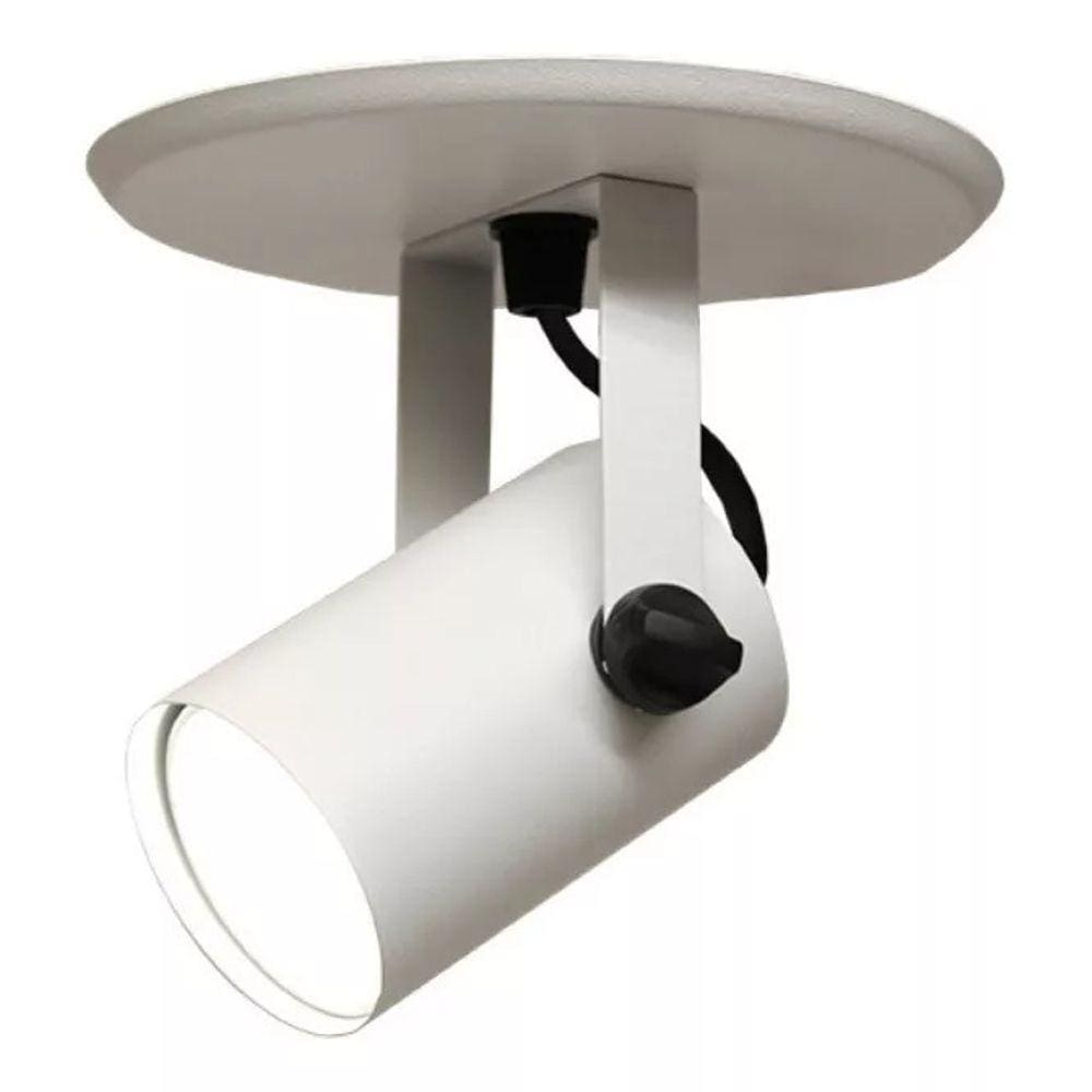 Spot De Sobrepor Móvel Cannon Mr16 Redondo Branco Taschibra