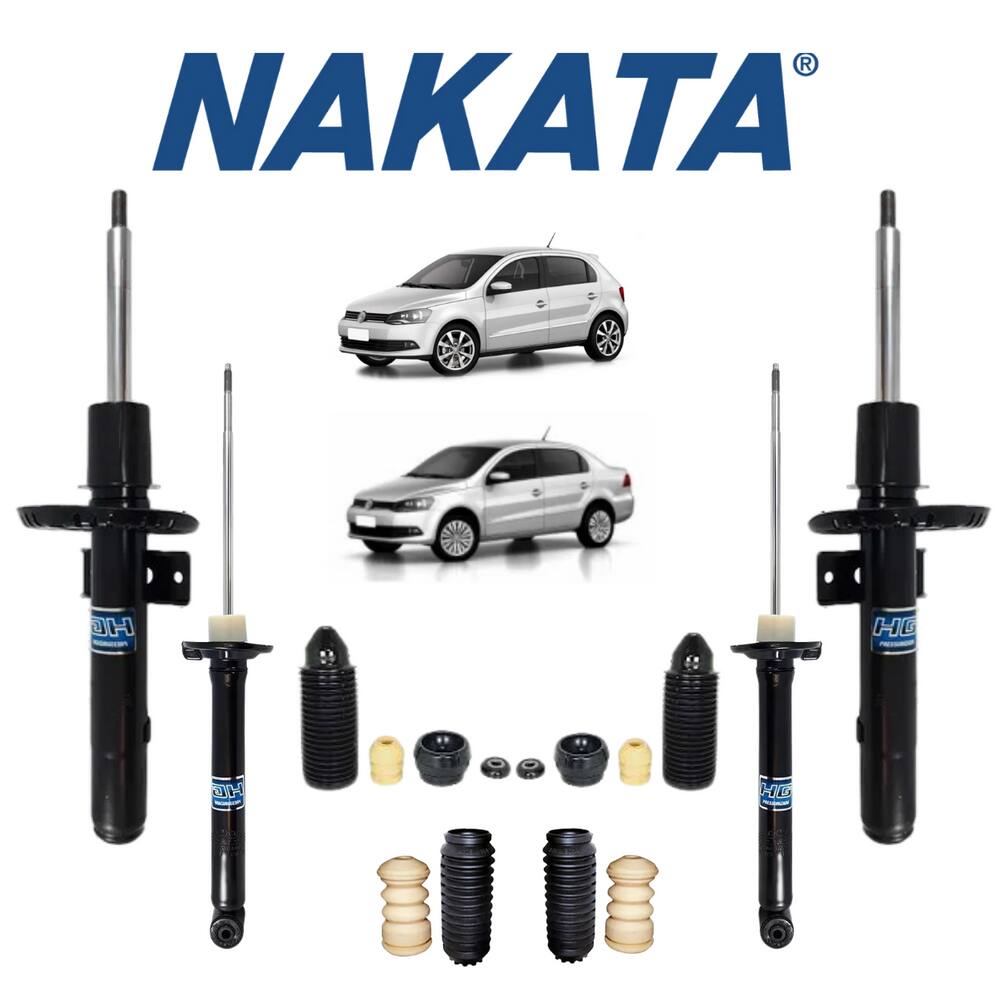4 Amortecedor Nakata Volkswagen Voyage 2020 + Kit Batente