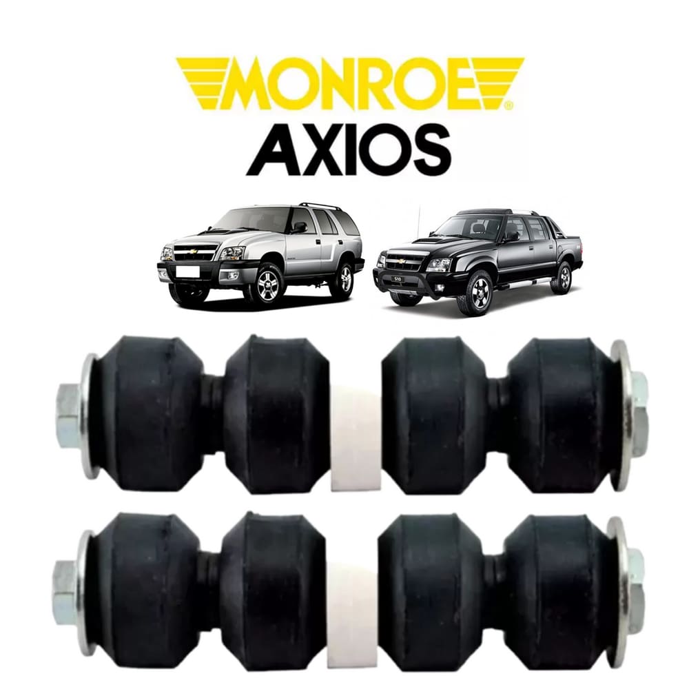 2 Bieleta Direita + Esquerda Chevrolet S10 2.4 8V 1997 A 2012 Axios Dianteira