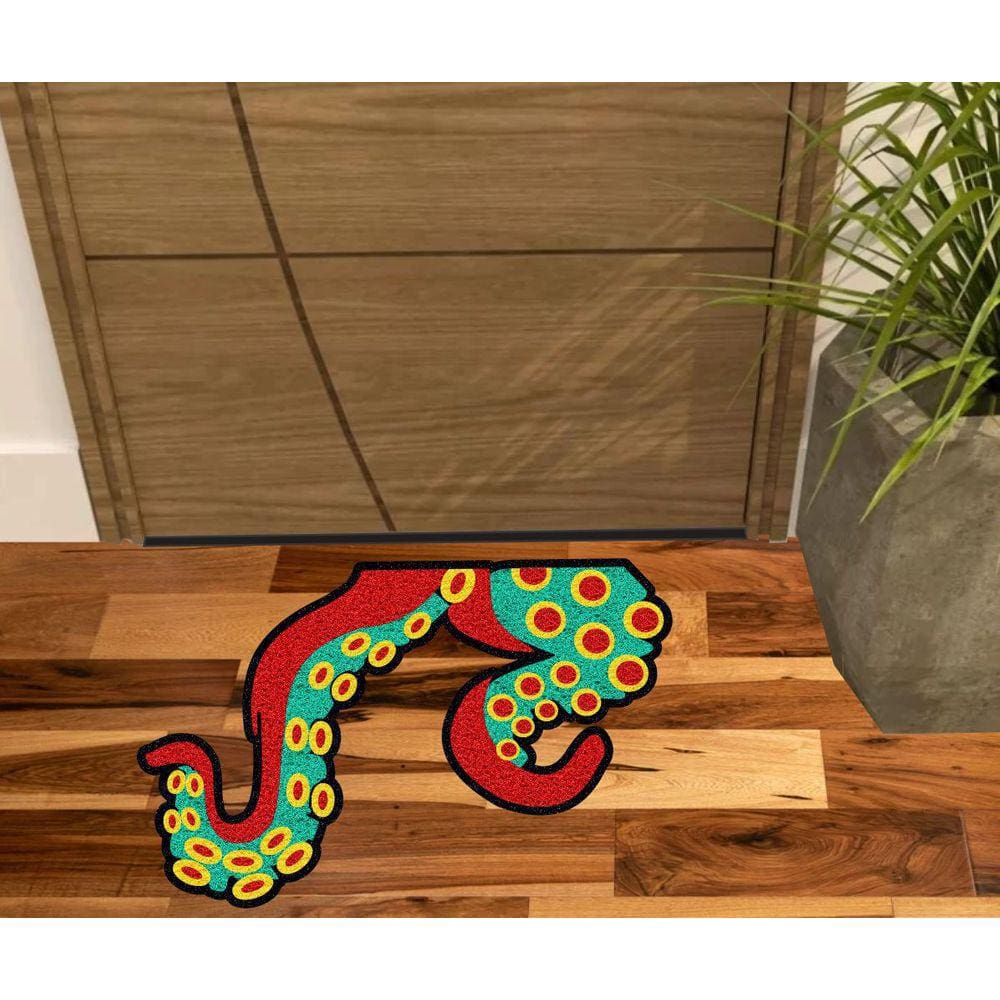 Tapete Tentáculos Polvo, Para Porta, Sala Quarto Banheiro.