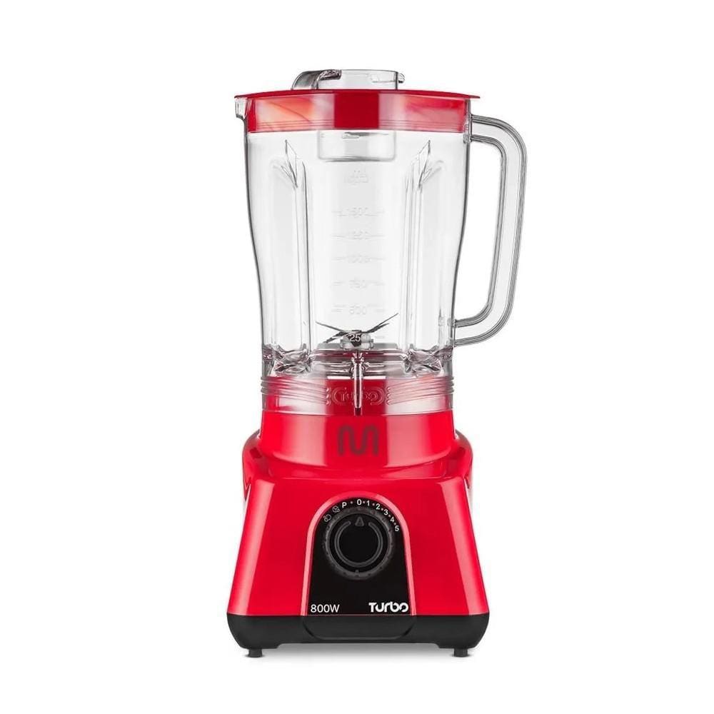 Liquidificador Multi Turbo 220V LQ804 Vermelho 800W, MULTILASER