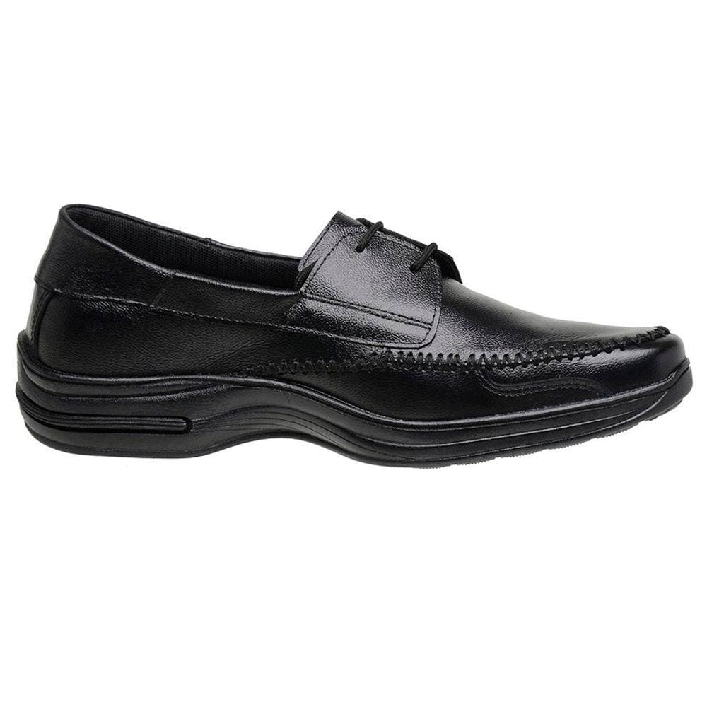 Sapatilha Sider Masculina Confort Com Cadarco Preta