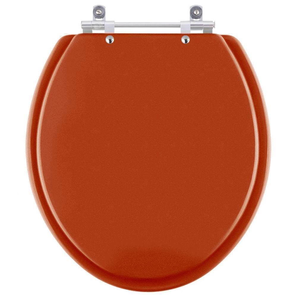 Assento Sanitario Poliester Convencional Oval Izy Targa Caramelo para vaso Deca